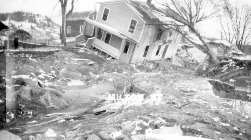 Post flood damage. Photo: UVM Landscape Change Program 