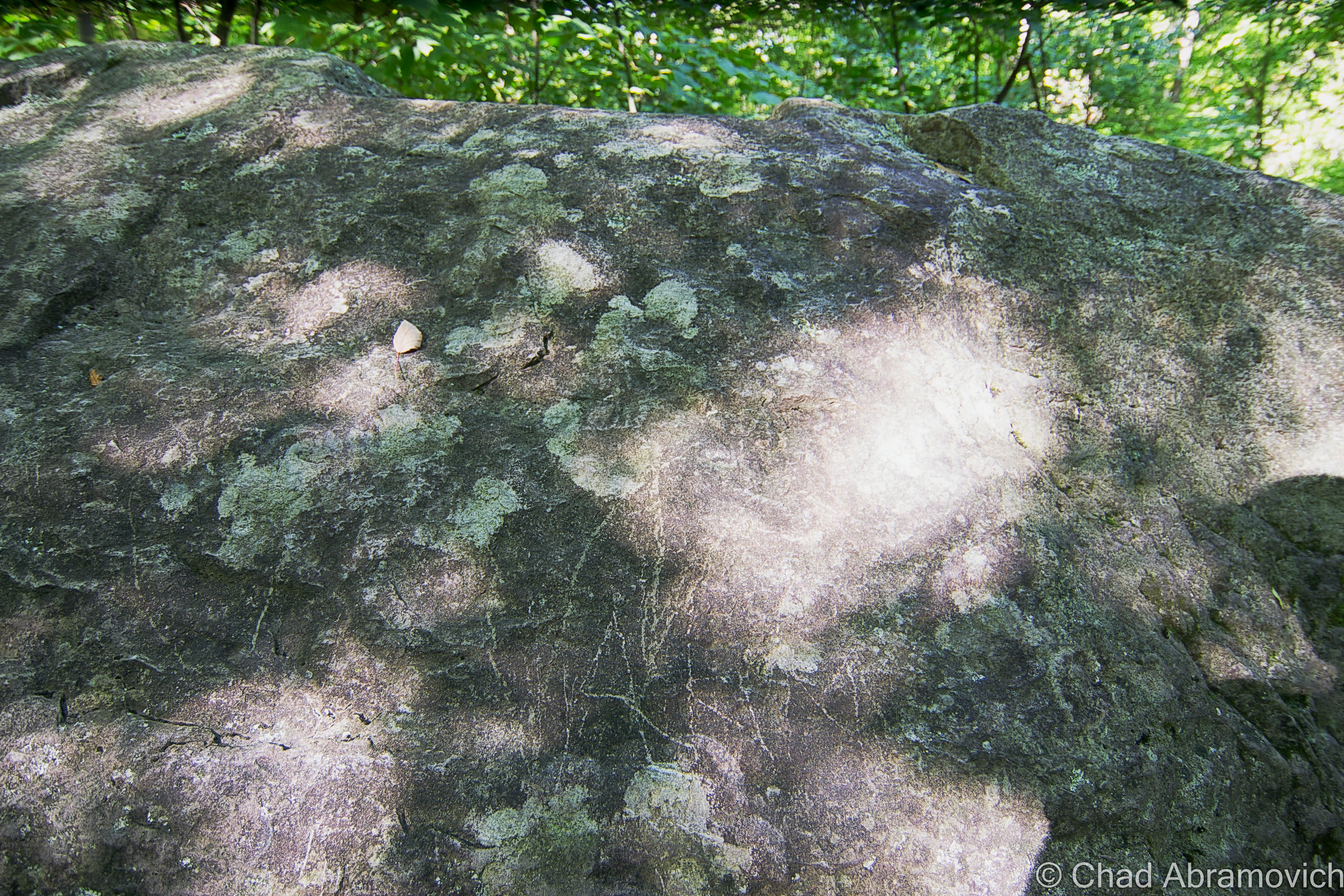 If you have found it - you might have scratched your name into the large boulder nearby with smaller rocks.