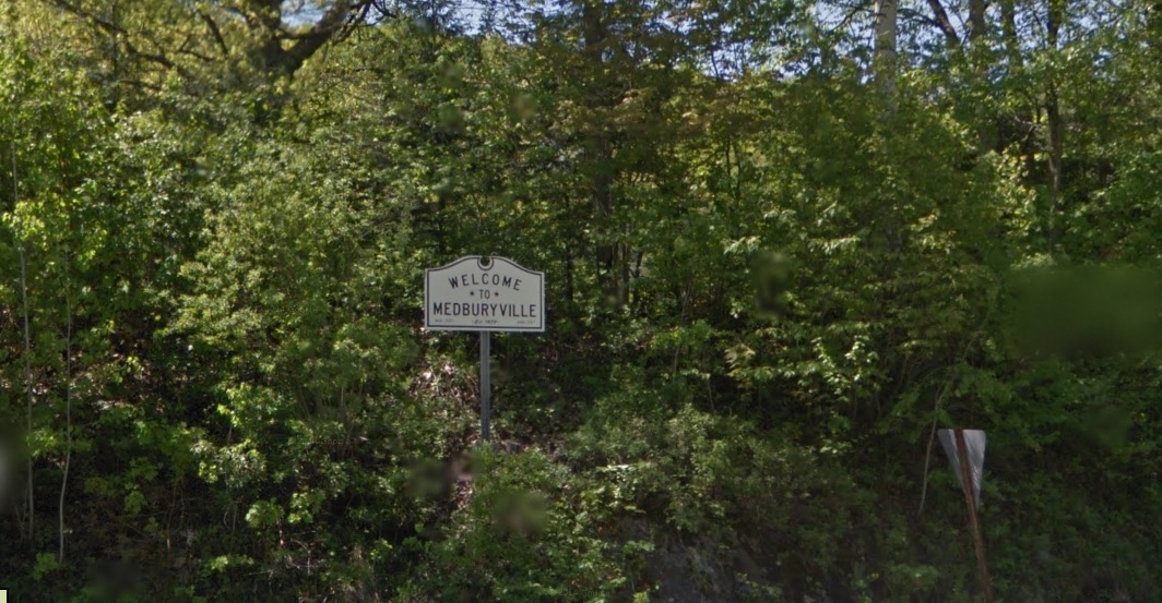 My camera was acting up, so looks like Google street view will have to suffice for an image of the sign.